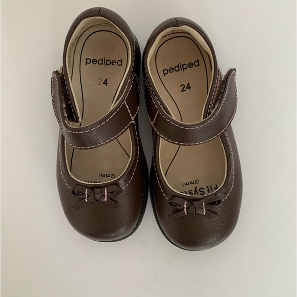 New! Pediped Flex Mary Isabelle Shoes- brown size 24 is 7.5-8 - Picture 5 of 5
